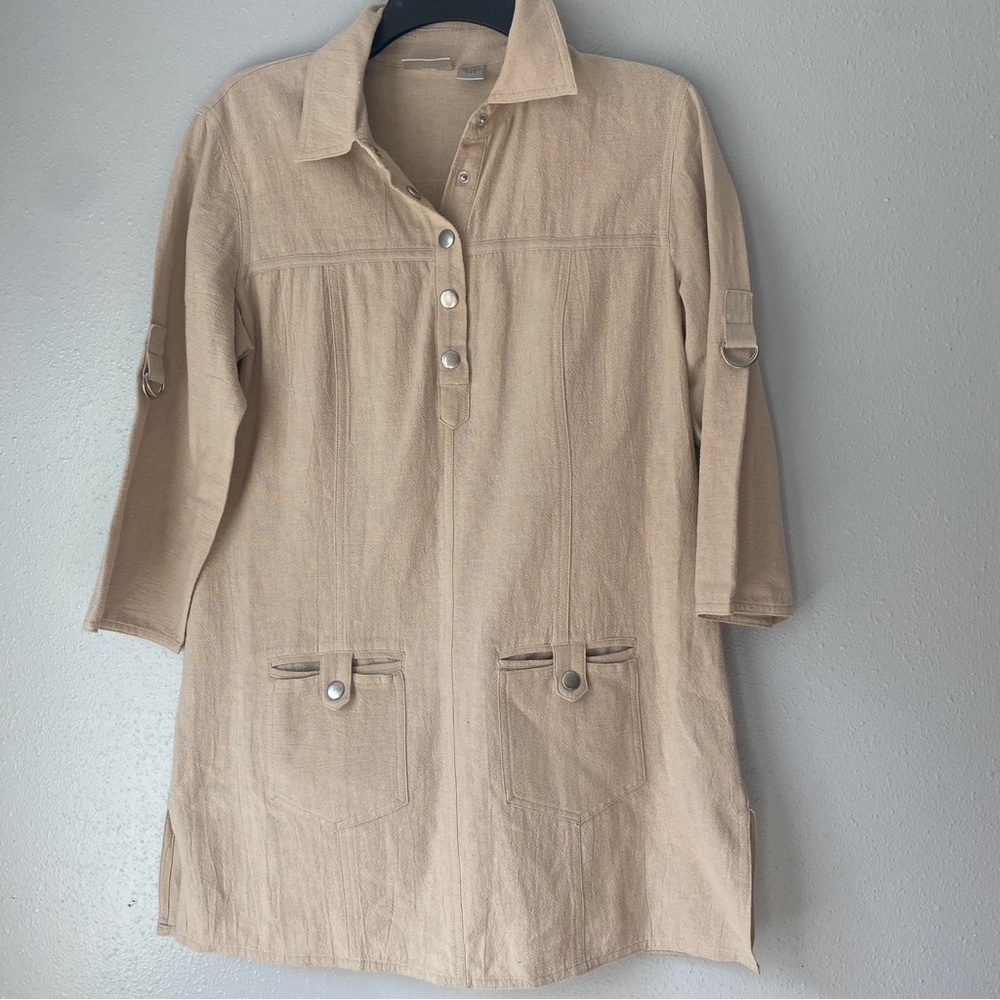 Chico’s Safari Long Shirt Chico’s Size 0/Small